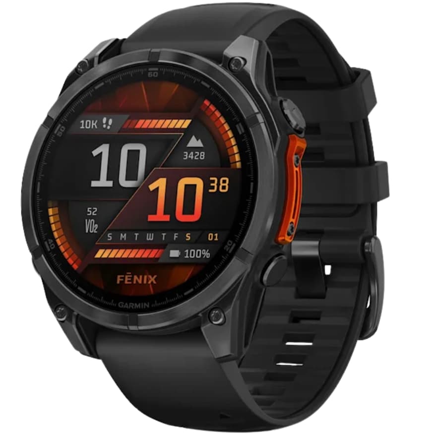 Relógio GPS Garmin Fēnix 8 47mm AMOLED 010-02904-00 - Slate Gray/Black