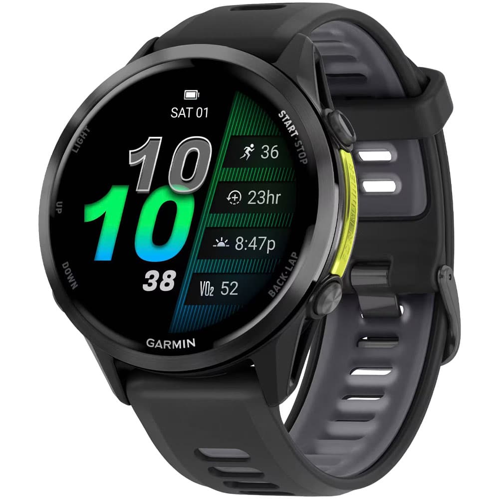 Relógio GPS Garmin Forerunner 970 010-02969-00 - Titanium Gray / Black / Translucent Whitestone Band 1