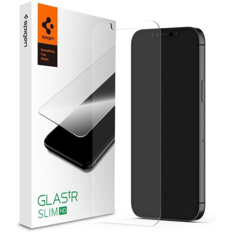 Película Spigen para iPhone 12 Pro Max GLAS Slim HD AGL01467 - Trasparnte