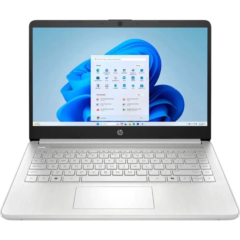 Notebook HP 14-DQ6011DX 14" Intel N150 4/128GB W11 - Silver