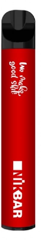 Vaper Nikbar Descartável 50mg Nicot ina 1500 Puffs - Strawberry Ice