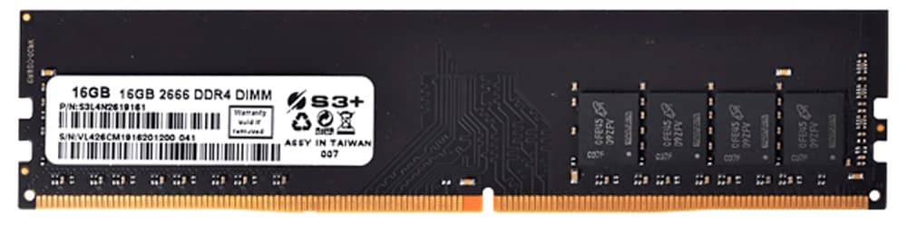 Memoria RAM para PC S3+ S3L4N2619161 16GB DDR4 2666MHz CL19