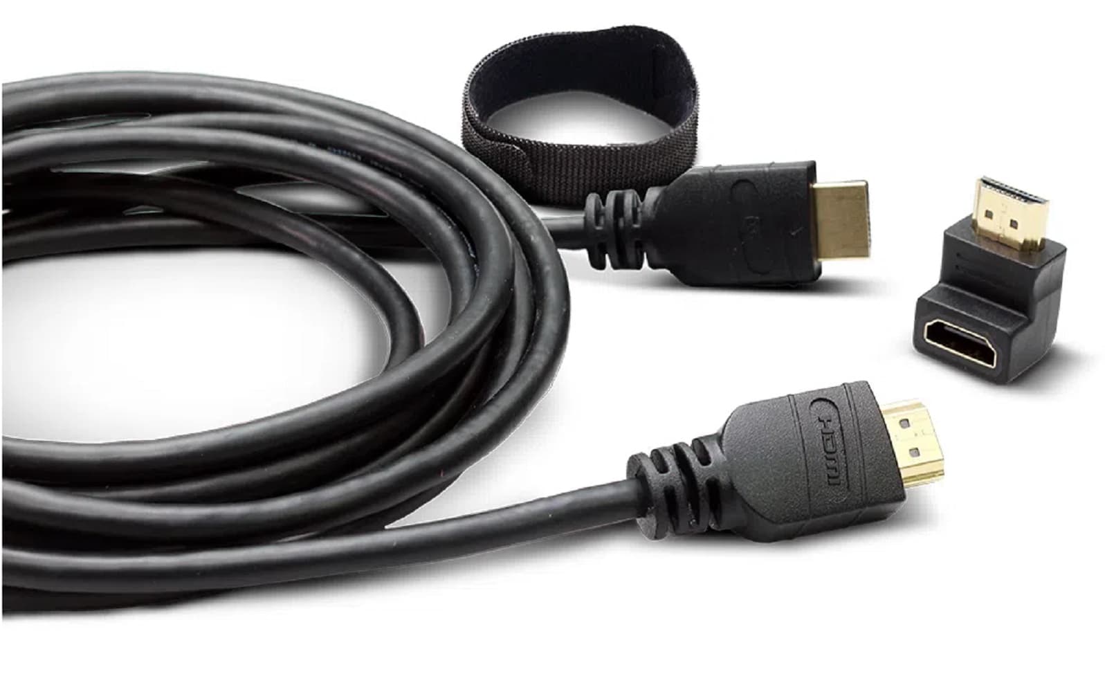 Cabo HDMI ELG HS18L com Adaptador HDMI 90° (1.8m) Preto 1
