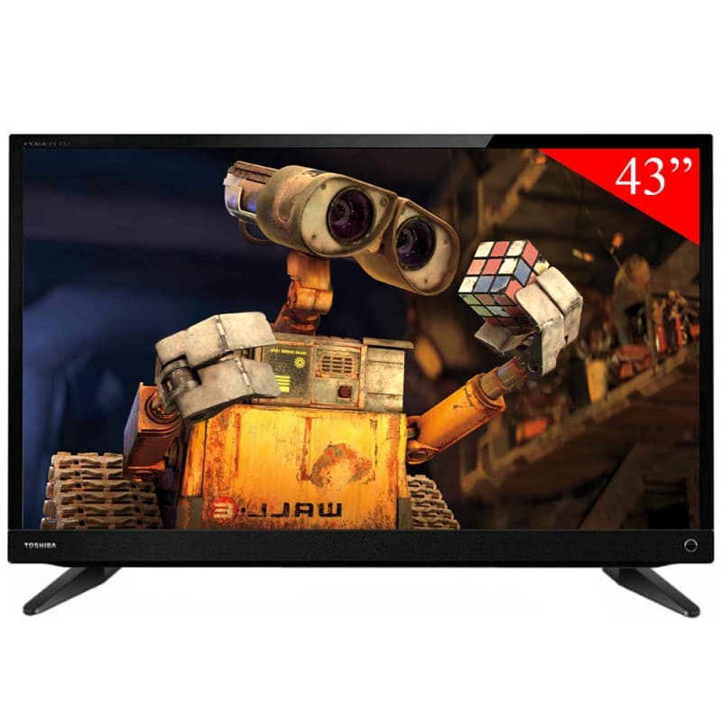 TV LED de 43" Toshiba 43L3700VP FHD con HDMI/USB/Bivolt - Preto