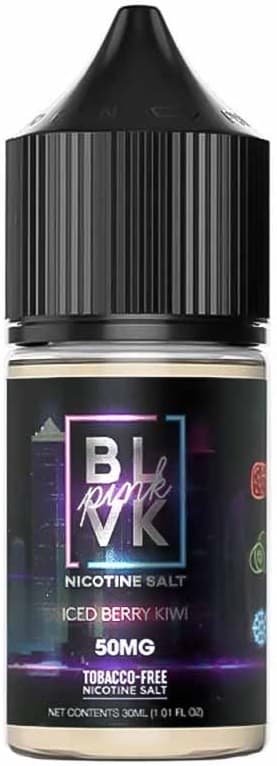 Essência Para Vaper BLVK Pink Iced Berry Kiwi 50mg Nicotina Salt - 30ml