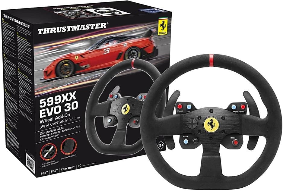 Volante Gaming ThrustMaster Ferrari 599X EVO 30 Wheel Add-On Alcantara Edition - Black 3