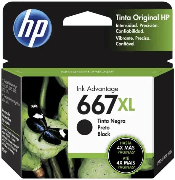 Cartucho de Tinta HP 667XL - Preto