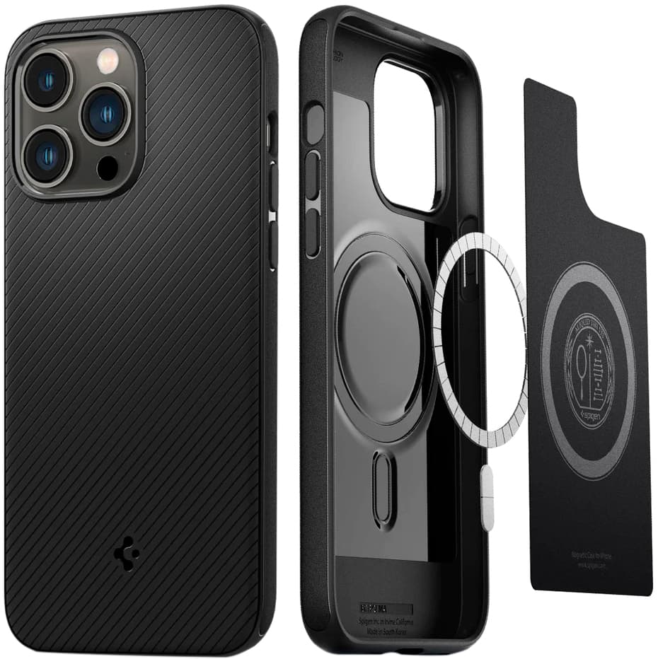Capa Spigen para iPhone 14 Pro ACS04662 Core Armor MagFit - Matte Black 4
