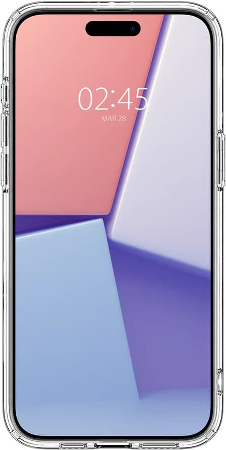 Capa Spigen iPhone 15 Pro ACS06475 Crystal Hybrid MagFit - Transparente/White 1