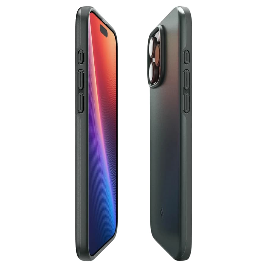 Capa Spigen iPhone 16 Pro Max ACS08813 Thin Fit MagFit - Abyss Green 3