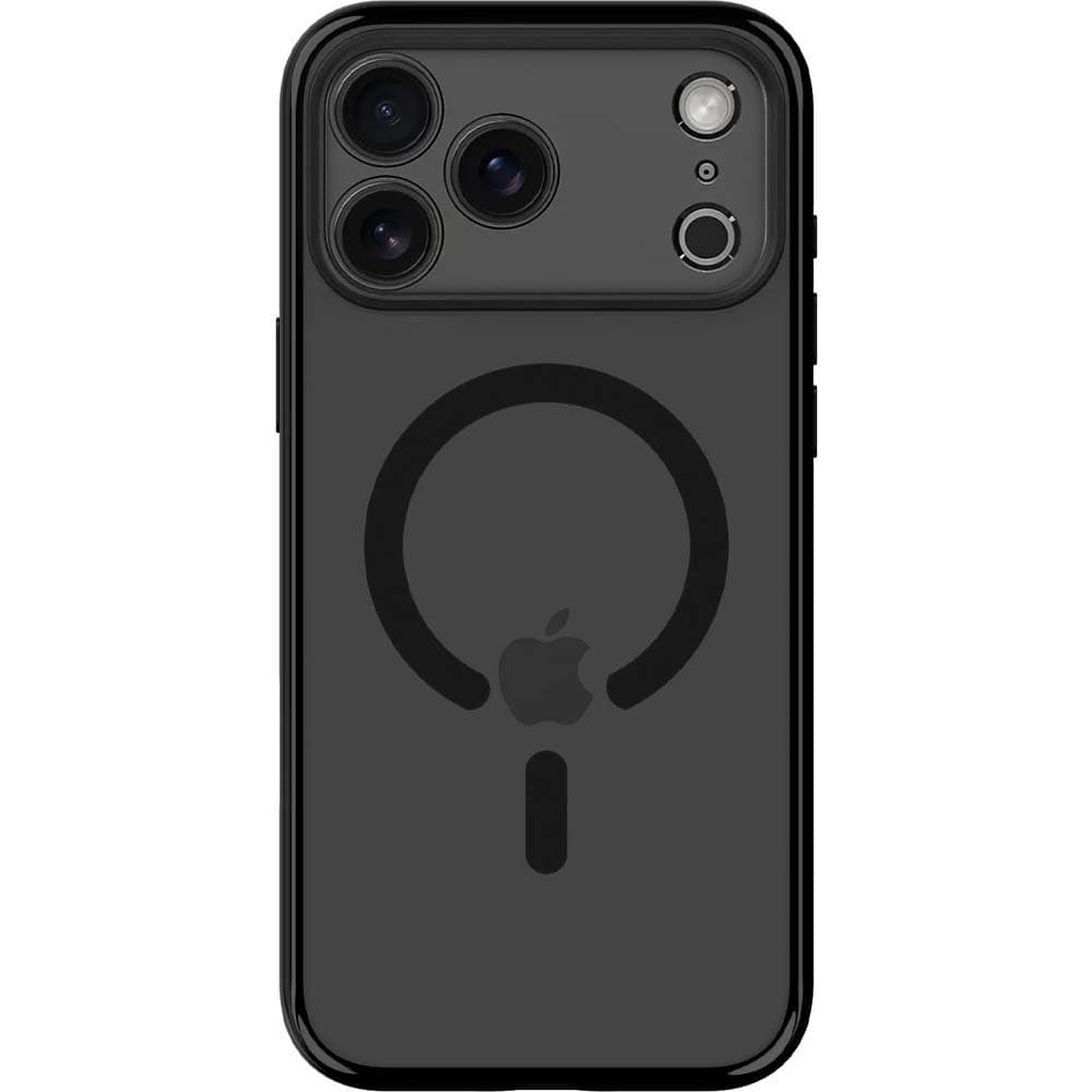 Capa Spigen iPhone 17 Pro Crystal Hybrid MagFit ACS09633 - Frost Black