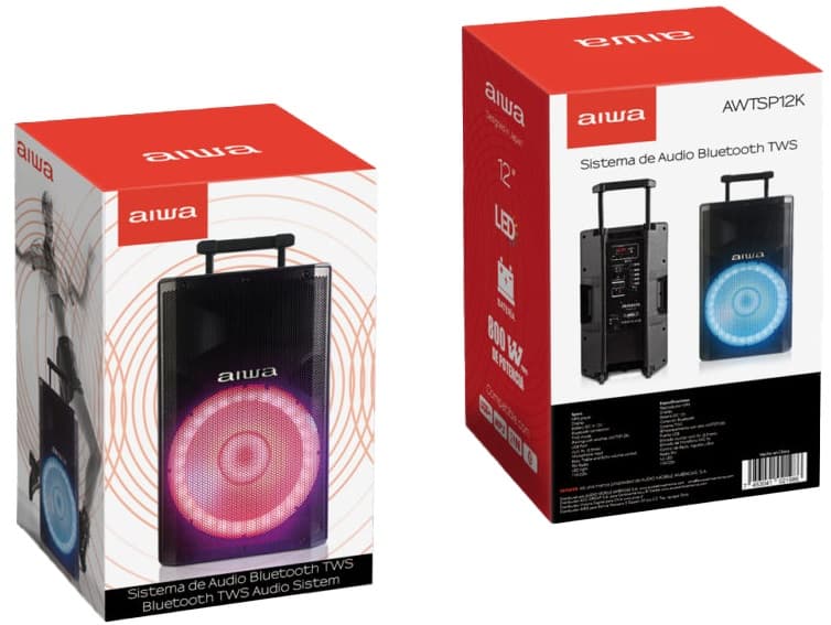 Speaker Aiwa AW-TSP12K Bluetooth 800W - Black 3