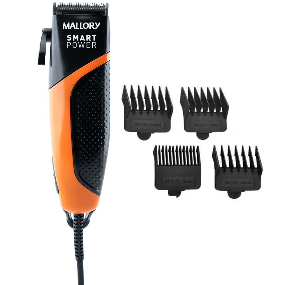 Cortador de Cabelo Mallory Smart Power B90200331 110V - Black/Orange