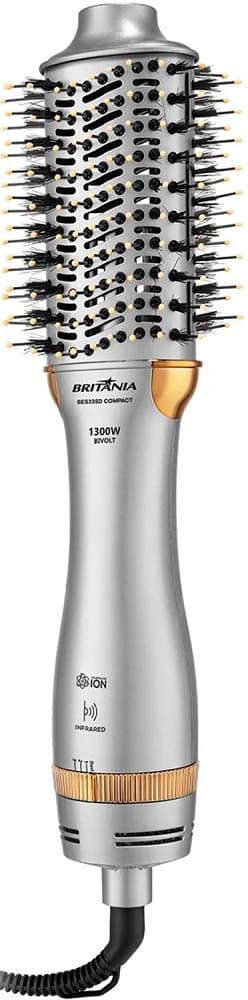 Escova Secadora Britânia BES33SD 1300W 2V - Silver/Gold 1
