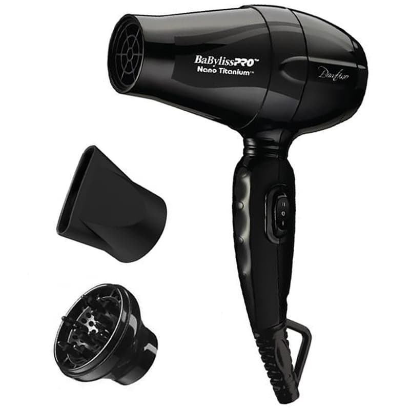 Mini Secador de Cabelo BaBylissPro Nano Titanium Bambino BNT5510UZ 1200W 2V - Black