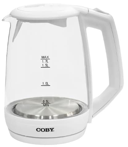 Chaleira Elétrica Coby CY3329-1705 110v - Branco/Transparente