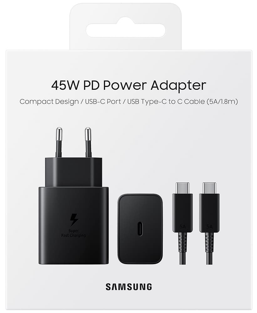 Carregador Samsung USB-C 45W EP-T4510XBEGWW - Black 1