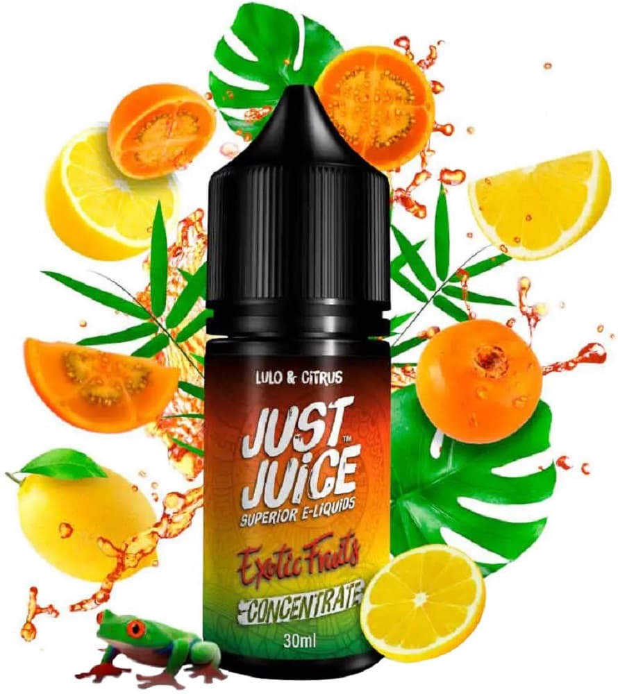 Essência Para Vaper Just Juice Exotic Fruits Salt 50mg Nicotina Lulo & Citrus - 30ml
