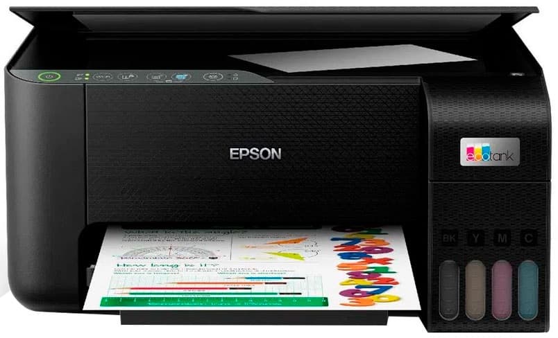 Impressora Multifuncional Epson EcoTank L3250 3 em 1 Bivolt - Black