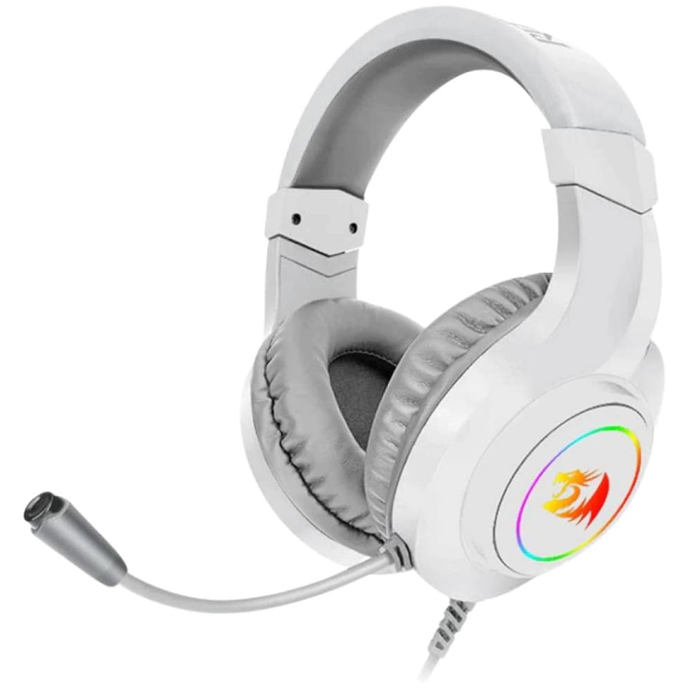 Fone de Ouvido Gaming Redragon H260W-RGB Hylas - White