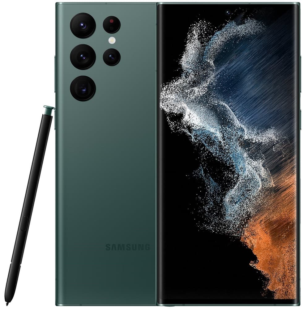 Smartphone Samsung Galaxy S22 Ultra S908E 5G DS 6.8" 12/256GB - Green (Homologado)