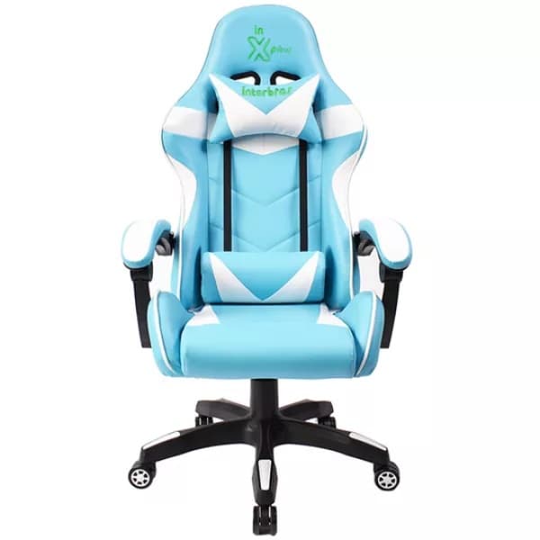 Cadeira Gaming Interbras RF-808-2 - Hell Blue/White