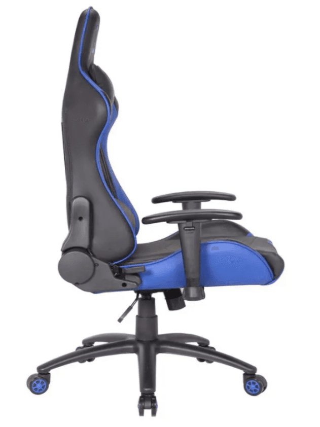 Cadeira Gaming Satellite A-GC8702 - Preto/Azul 1