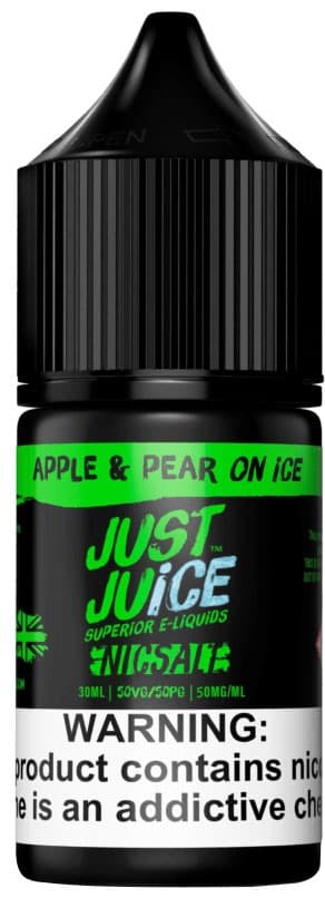 Essência Para Vaper Just Juice Nic Salt 50mg Nicotina Apple & Pear On Ice - 30ml