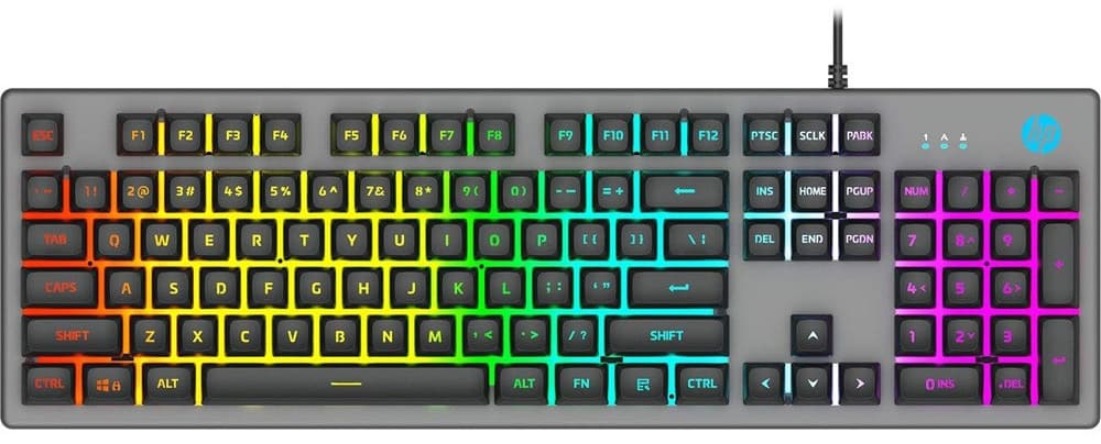 Teclado Gaming HP K500F Retroiluminado Preto (Inglês)