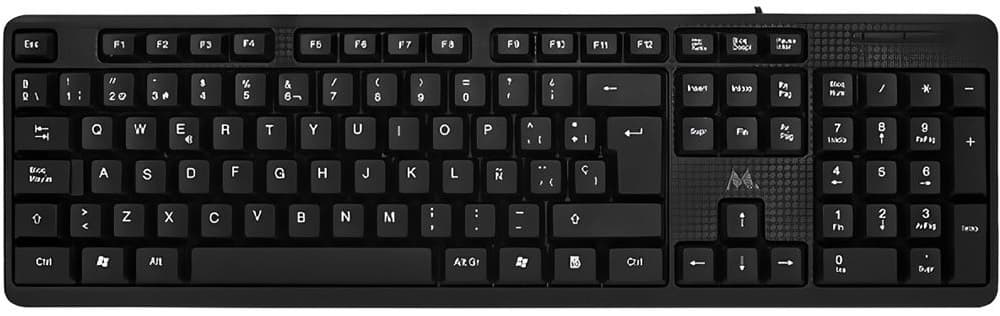 Teclado Mtek KB-8187 USB - Black (Espanhol)