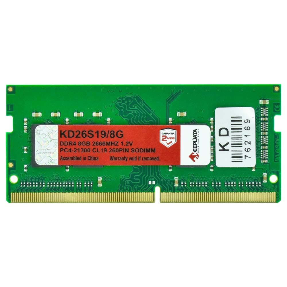 Memória RAM para Notebook KeepData KD26S19/8G 8GB DDR4 2666MHz