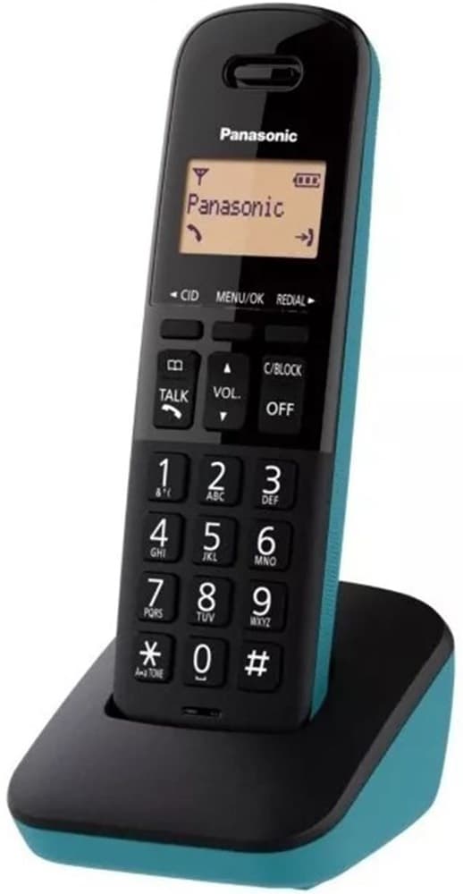 Telefone Sem Fio Panasonic KX-TGB310LAC 2V - Preto/Azul 1