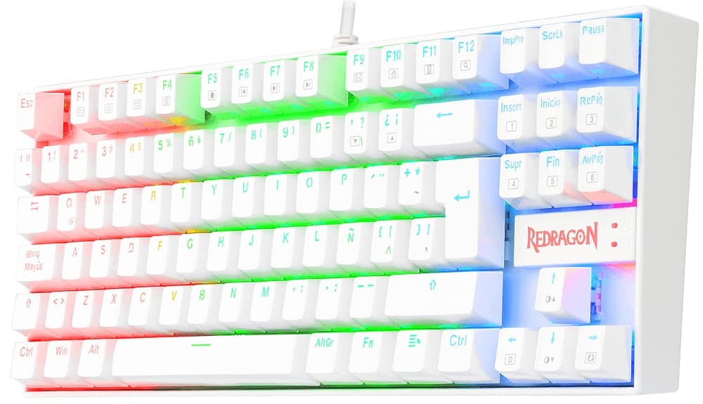 Teclado Gaming Redragon Kumara Mechanical K552W-RGB SP Espanhol - White 1