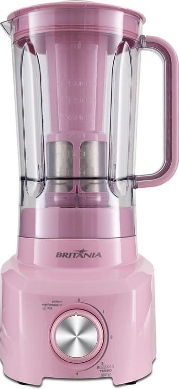 Liquidificadora Britania BLQ1015 1.5L de 4 velocidades 900W 220V Rosa