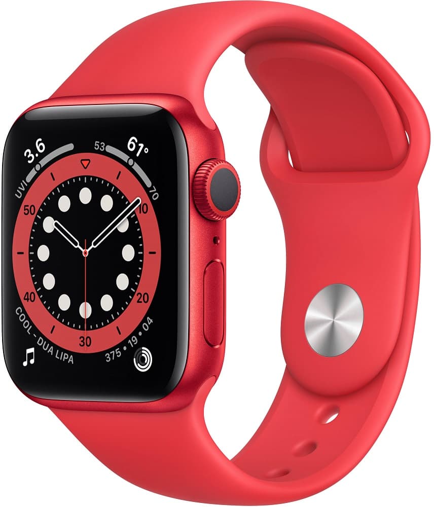 Apple Watch Series 6 44mm M00M3LL/A2299 Red/Red Sport Band 1