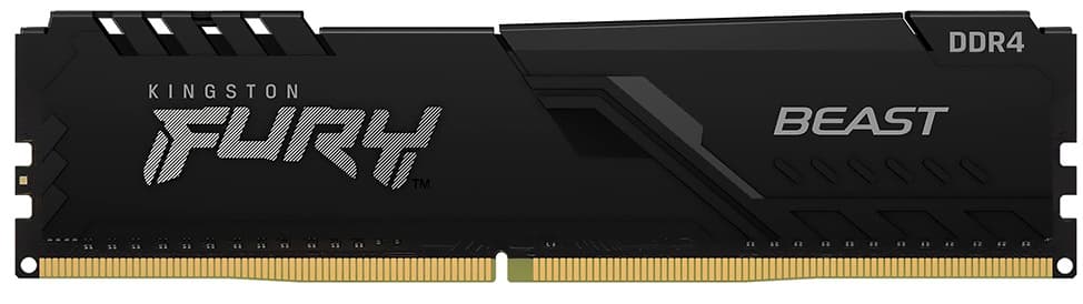 Memoria RAM para PC Kingston KF426C16BB/8 Fury Beast 8GB DDR4/2666MHz - Preto