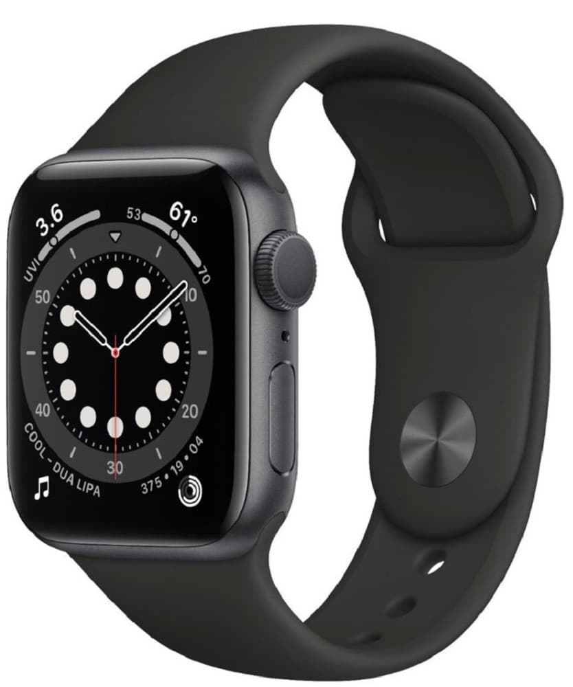 Apple Watch Series 6 40mm MG133LL/A2291 Space Gray/Black Sport Band 1
