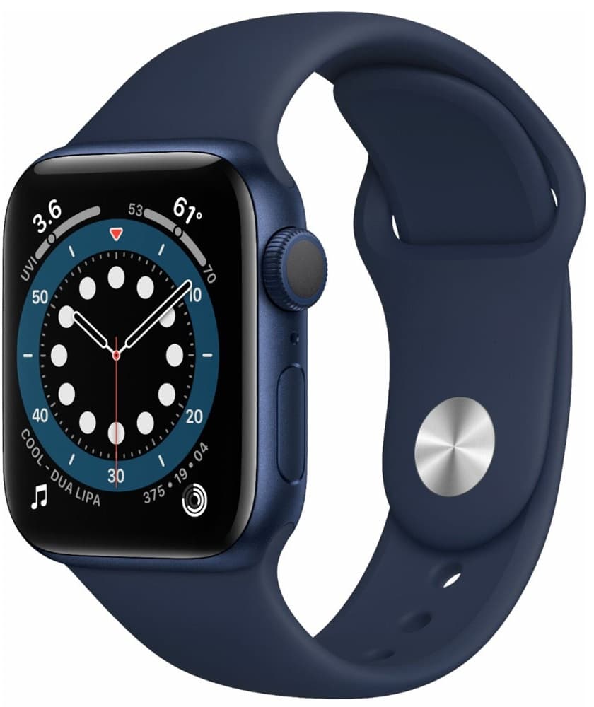 Apple Watch Series 6 40mm MG143LL/A2291 Blue/Deep Navy Sport Band  1