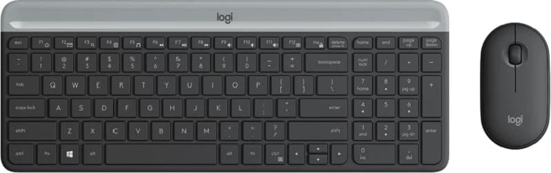 Teclado + Mouse Wireless Logitech MK470 Preto (Espanhol)