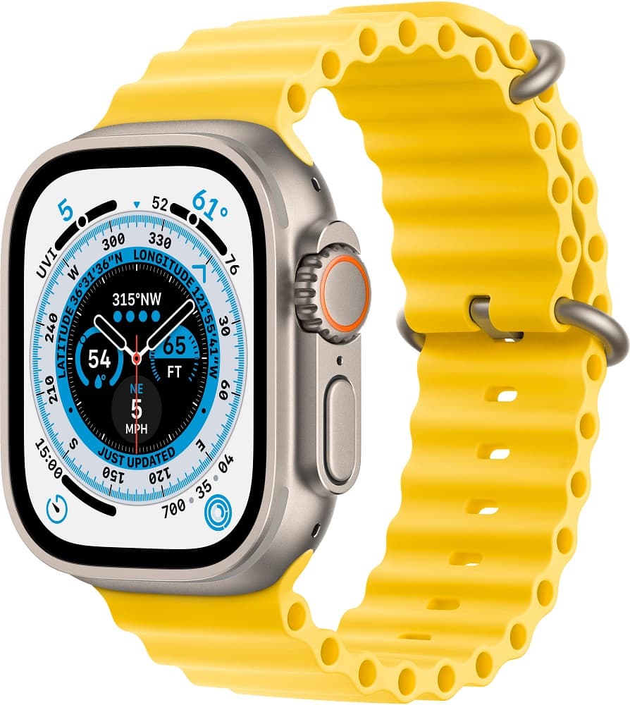 Apple Watch Ultra MNH93LL/A 49mm (GPS + Celular) - Titanium /Ocean Yellow 1
