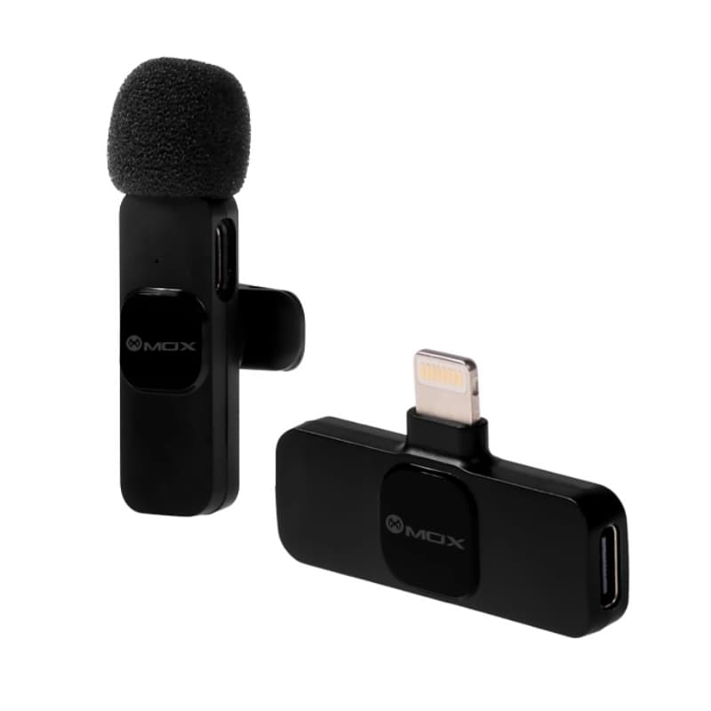 Microfone Wireless Mox MO-MIC22 Lightning - Black