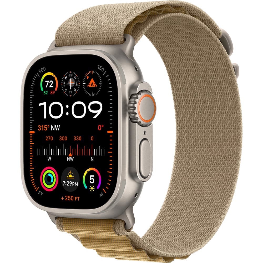 Apple Watch Ultra 2 MX4H3BE/A 49mm (GPS + Celular) - Natural Titanium/Tan Alpine Loop 1