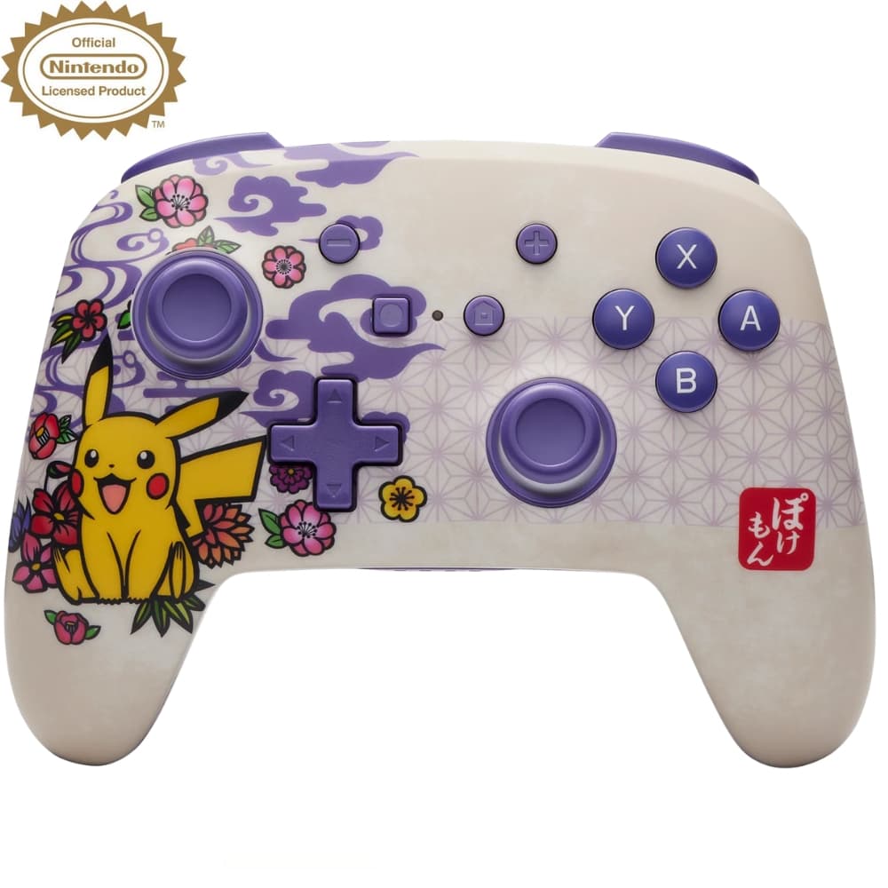 Controle Wireless PowerA Nintendo Switch - Pikachu Blossom (PWA-A-09851)