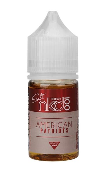 Essência Para Vape Naked 100 Salt Tobacco American Patriots 35mg Nicotina - 30ml