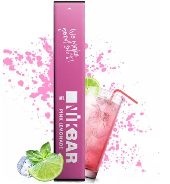 Vaper Descartável Nikbar 5% Nicotina 300 Puffs - Pink Lemonade