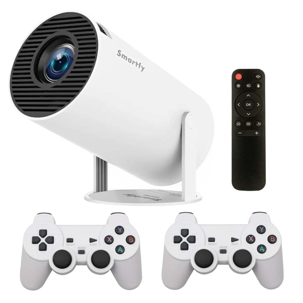 Projetor Gaming Smartfy PJ01W 4K Wi-Fi 2V - White