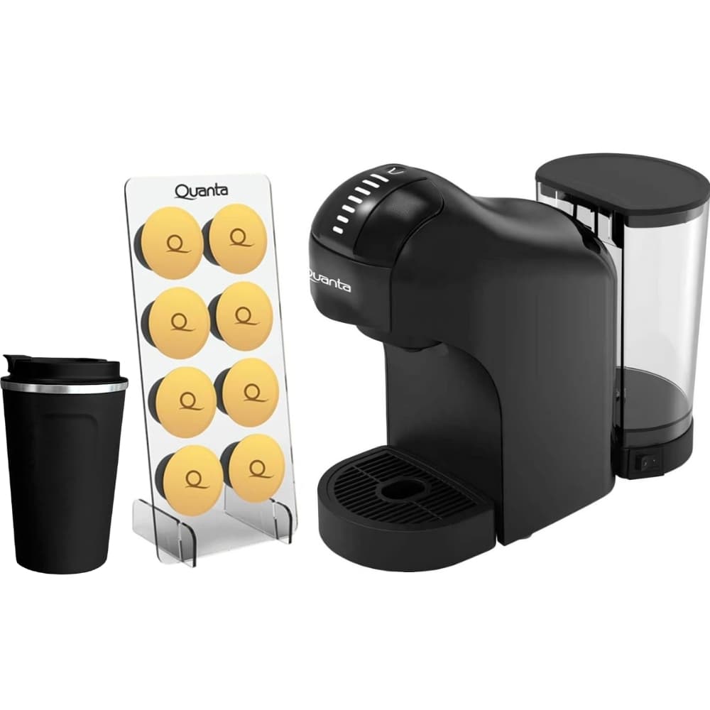 Cafeteira Elétrica Multi Cápsulas Quanta Pure Flavour QTCMC50 1400W 220V Black + Coffee Mug