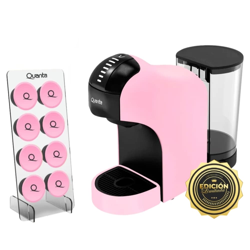 Cafeteira Elétrica Multi Cápsulas Quanta Pure Flavour QTCMC50 1400W 220V - Pink