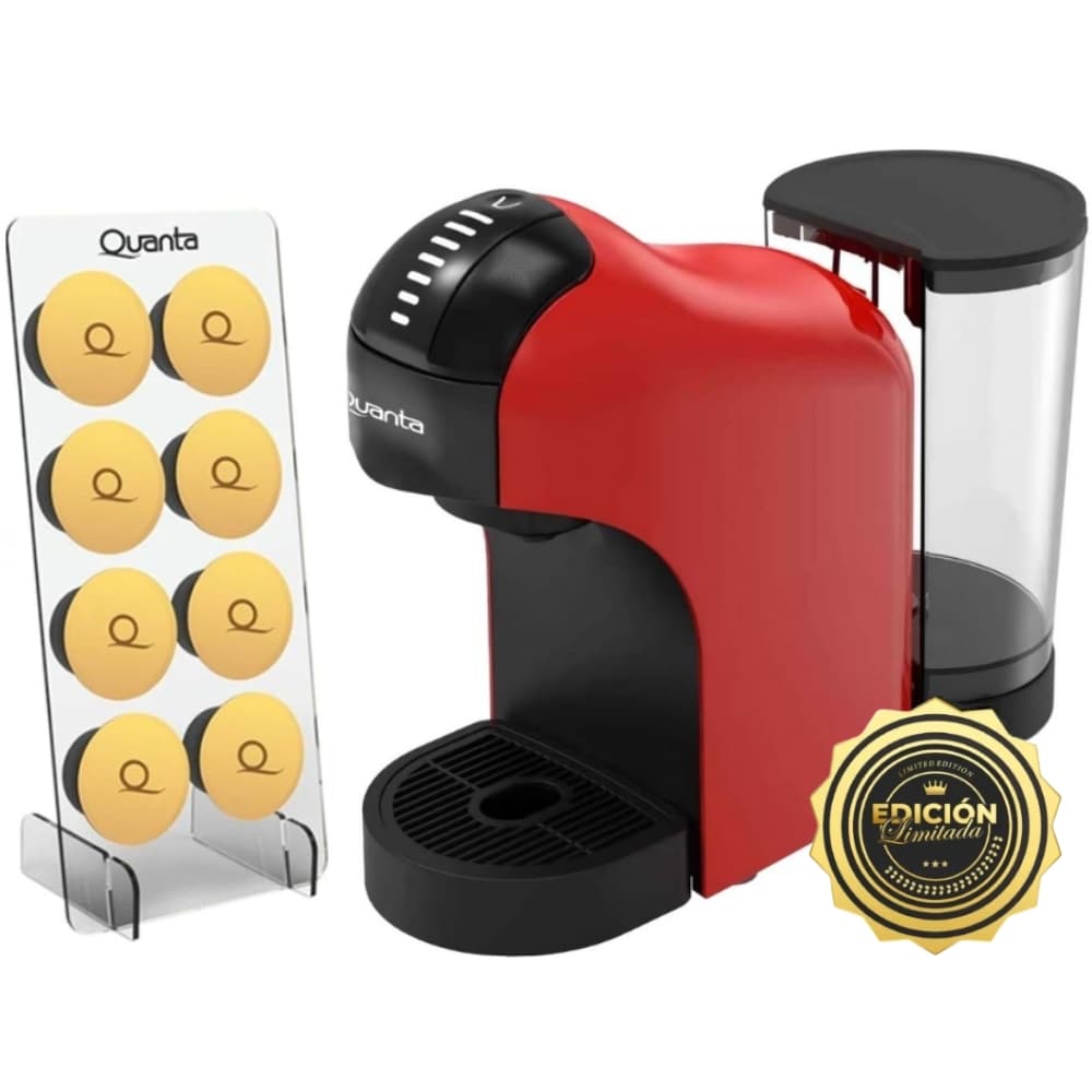 Cafeteira Elétrica Multi Capsulas Quanta Pure Flavour QTCMC50 1400W 220V - Red/Black
