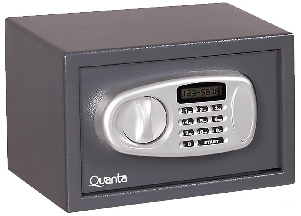 Cofre Digital Quanta QTCOF25 25L - Cinza